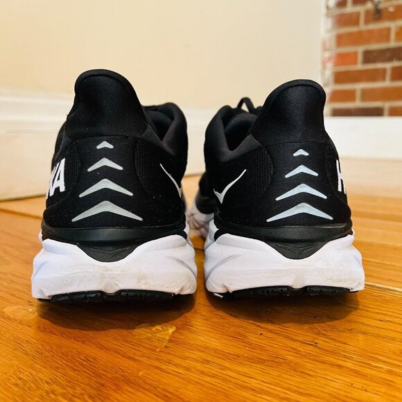 Hoka One One Clifton 8 Men’s Size 11 ‘Black/white’ Running Shoes 1119393 BWHT - Picture 16 of 16
